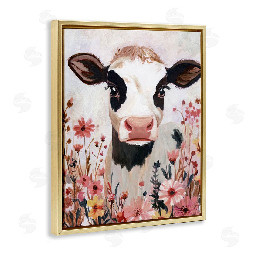 Sara Culpepper | Cow and Pink Wild Flowers