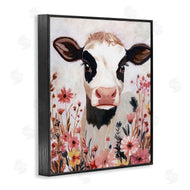 Sara Culpepper | Cow and Pink Wild Flowers