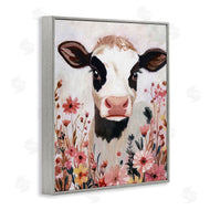 Sara Culpepper | Cow and Pink Wild Flowers
