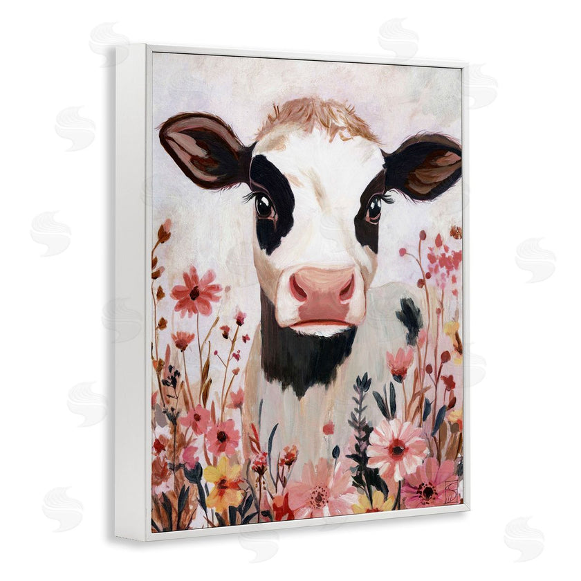 Sara Culpepper | Cow and Pink Wild Flowers