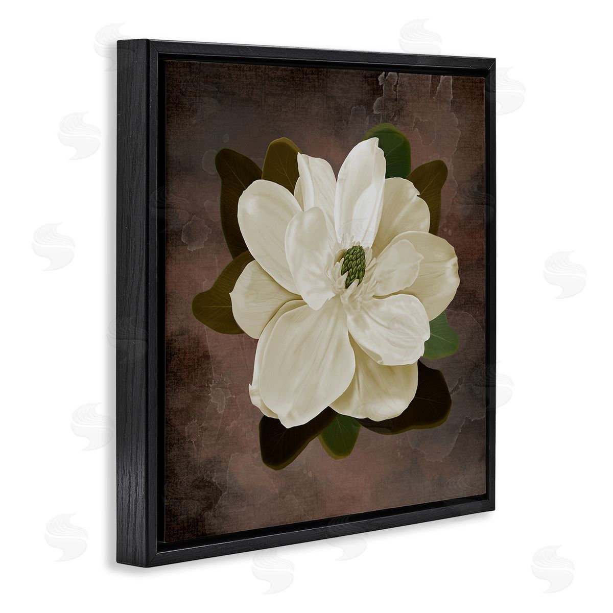Jennifer Stith Magnolia on Brown Canvas Wall Art Print