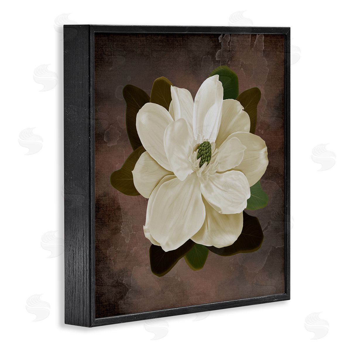 Jennifer Stith Magnolia on Brown Canvas Wall Art Print