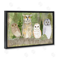 Lee Ann Sanders | Forest Owls on Perch