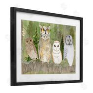 Lee Ann Sanders | Forest Owls on Perch
