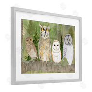 Lee Ann Sanders | Forest Owls on Perch