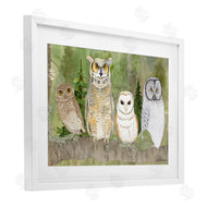 Lee Ann Sanders | Forest Owls on Perch