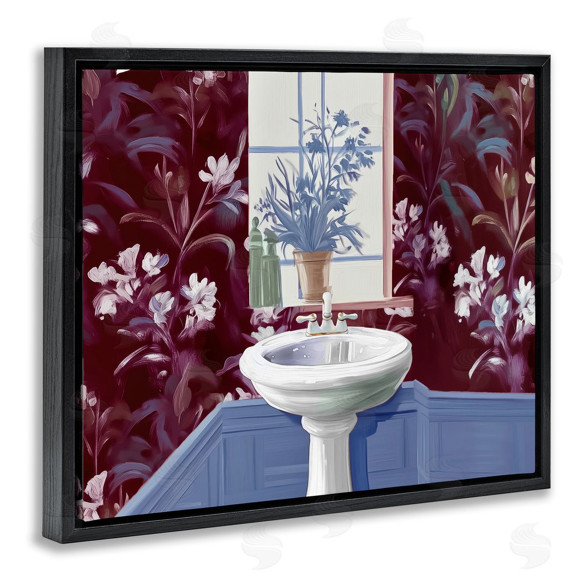 Annabelle Hall Bathroom Salon Sink Canvas Wall Art Print