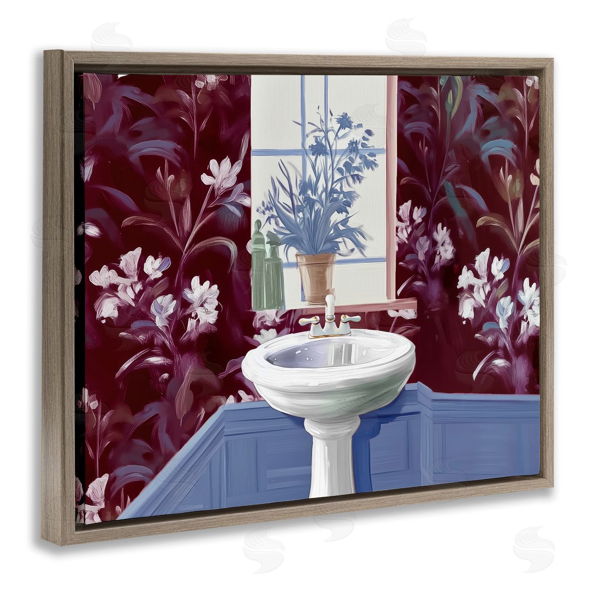 Annabelle Hall Bathroom Salon Sink Canvas Wall Art Print