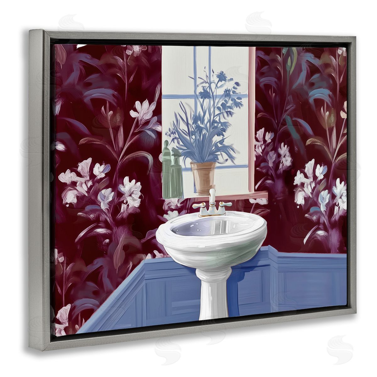 Annabelle Hall Bathroom Salon Sink Canvas Wall Art Print