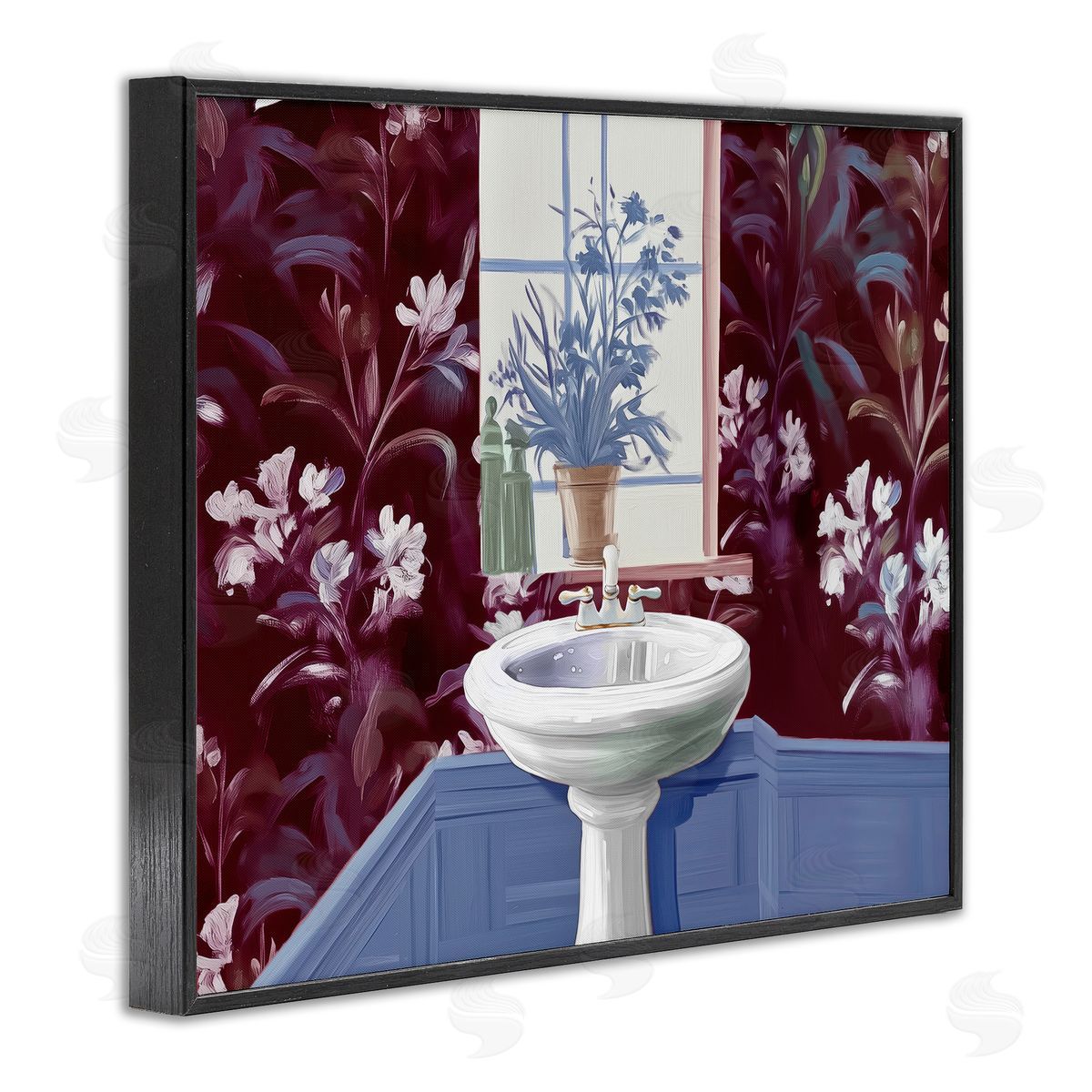 Annabelle Hall Bathroom Salon Sink Canvas Wall Art Print