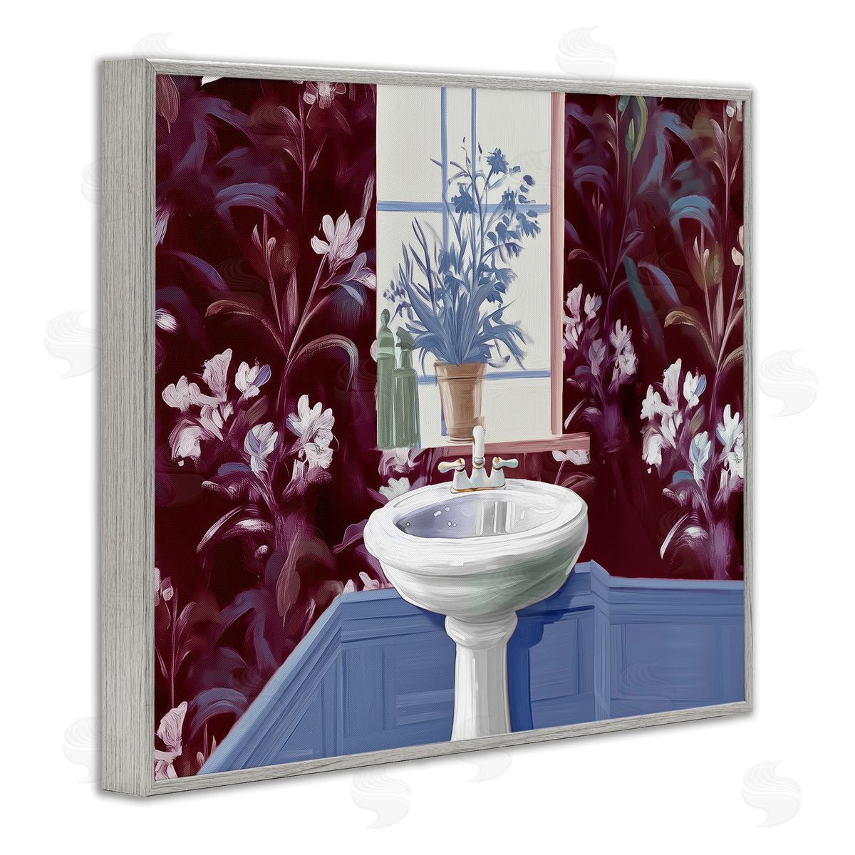 Annabelle Hall Bathroom Salon Sink Canvas Wall Art Print