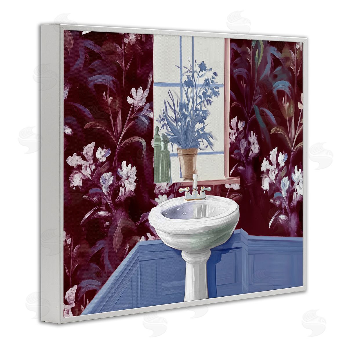 Annabelle Hall Bathroom Salon Sink Canvas Wall Art Print