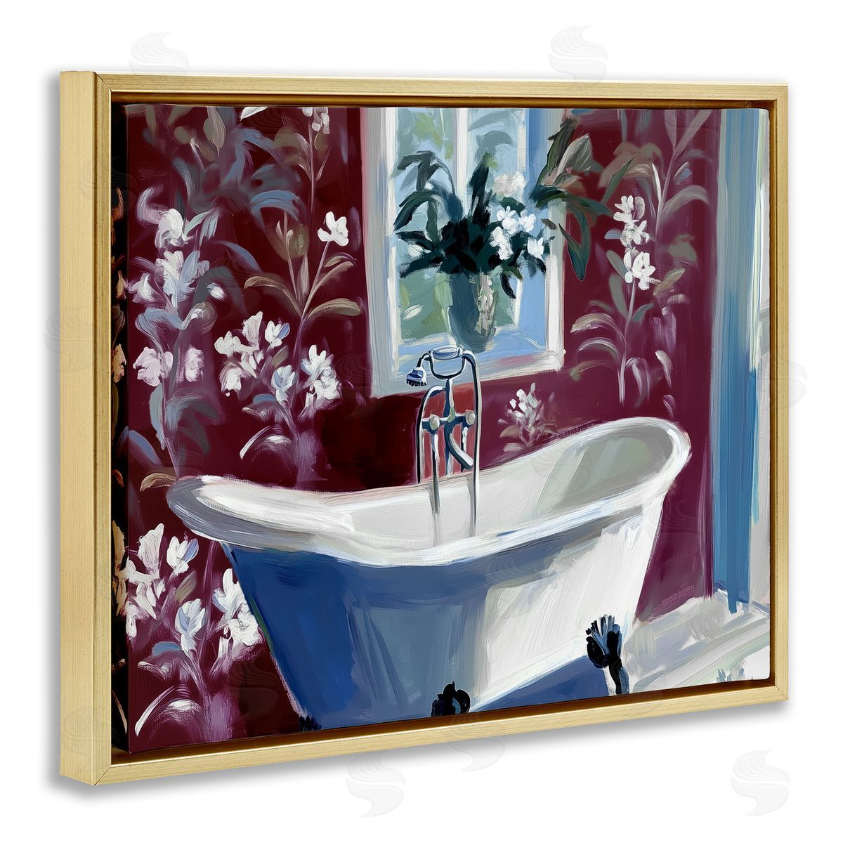 Annabelle Hall Bathroom Salon Tub Canvas Wall Art Print