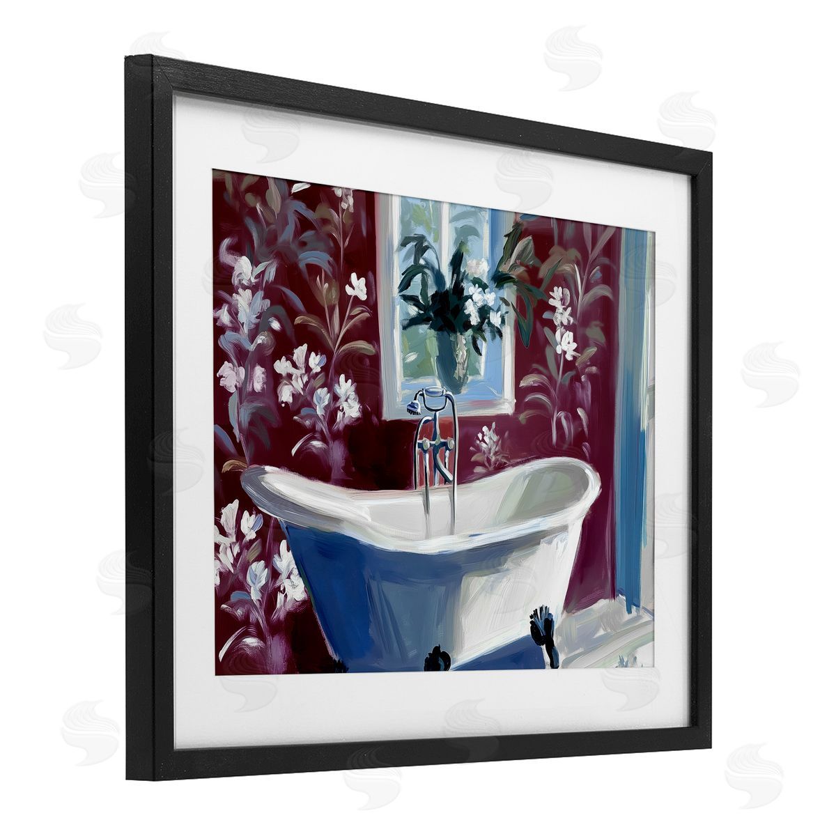 Annabelle Hall Bathroom Salon Tub Canvas Wall Art Print