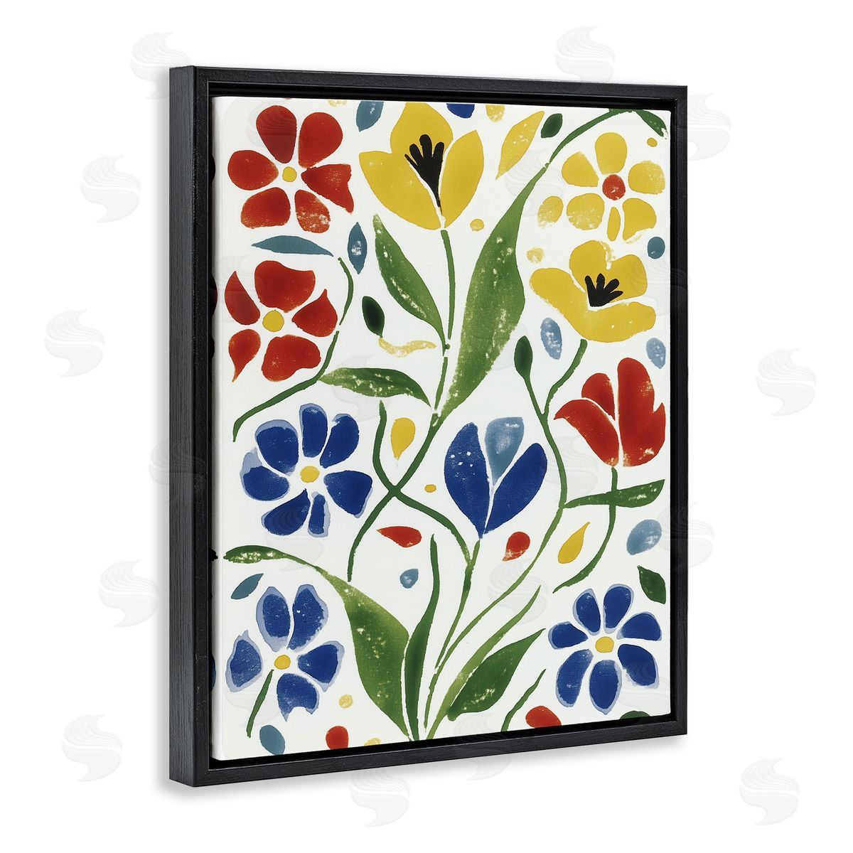 Annabelle Hall Scandinavian Garden Flowers Canvas Wall Art Print