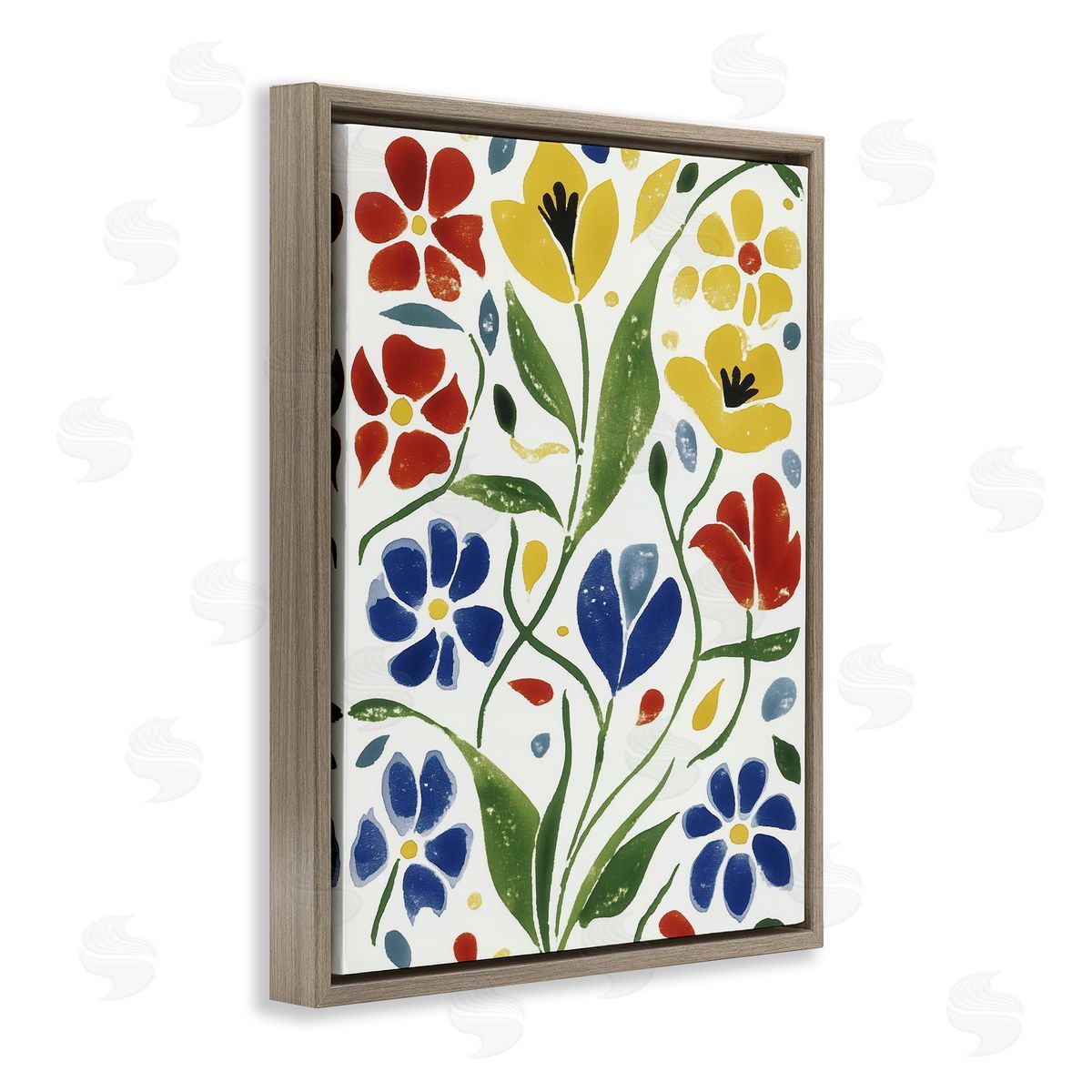 Annabelle Hall Scandinavian Garden Flowers Canvas Wall Art Print
