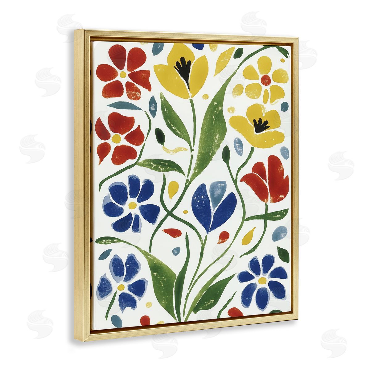 Annabelle Hall Scandinavian Garden Flowers Canvas Wall Art Print