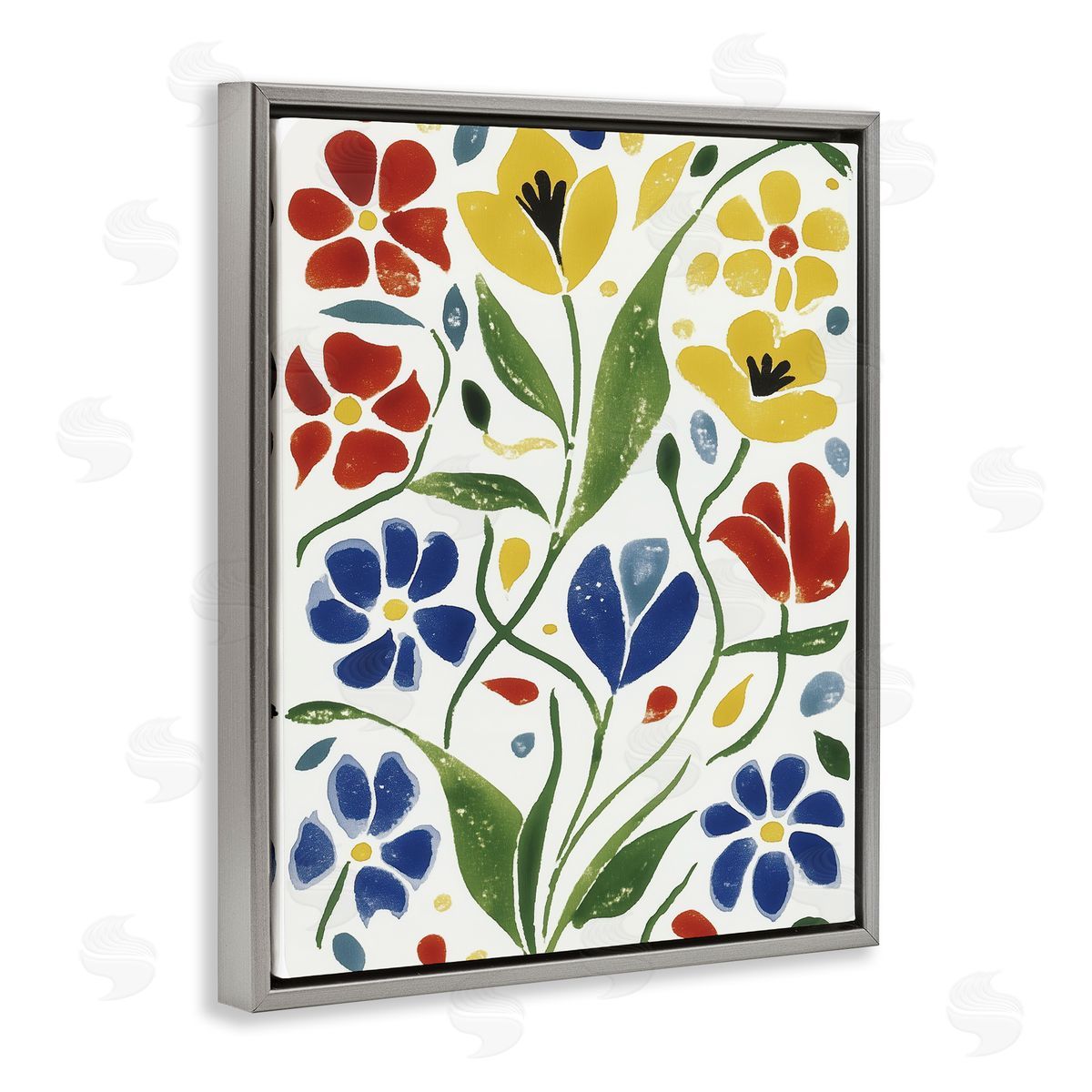 Annabelle Hall Scandinavian Garden Flowers Canvas Wall Art Print