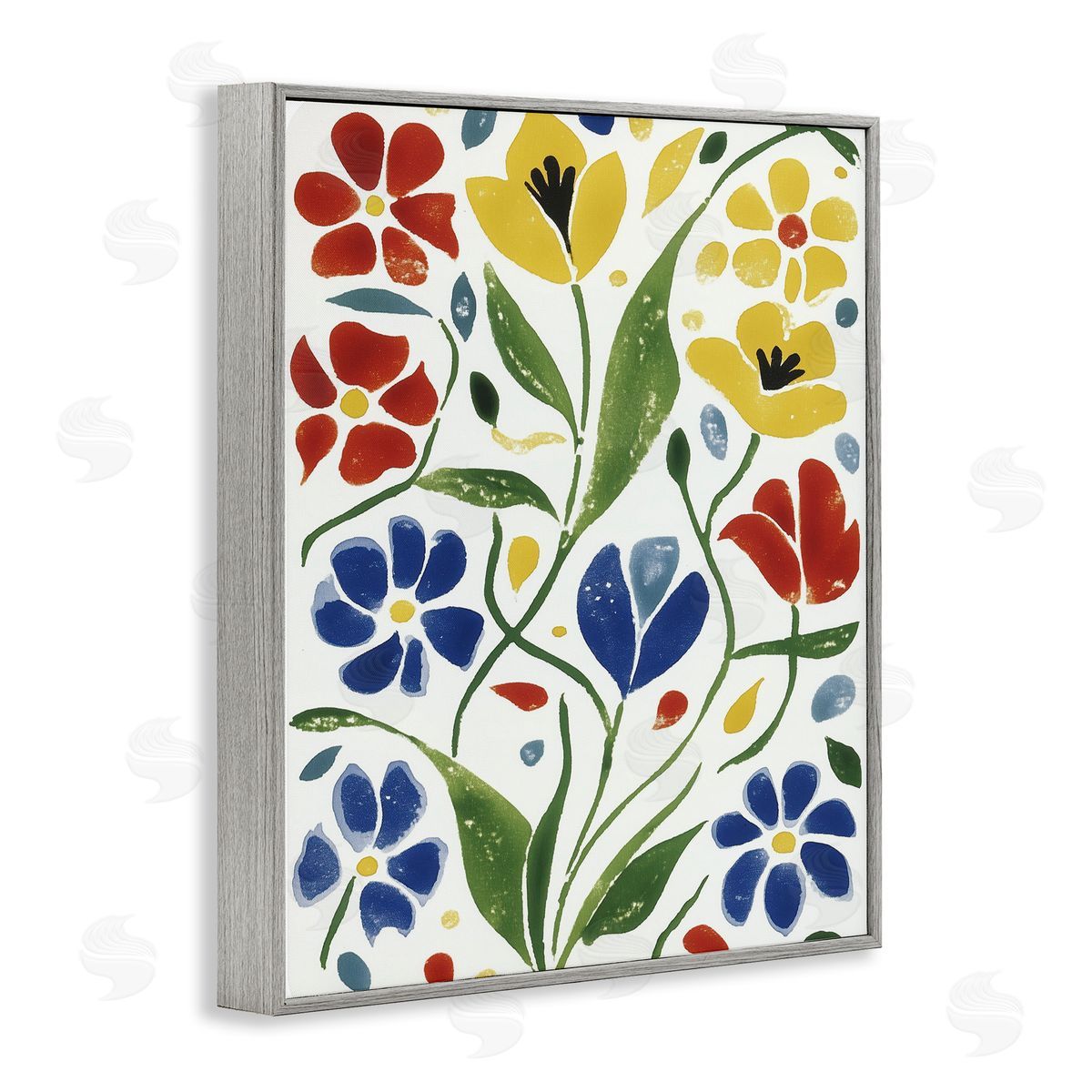 Annabelle Hall Scandinavian Garden Flowers Canvas Wall Art Print