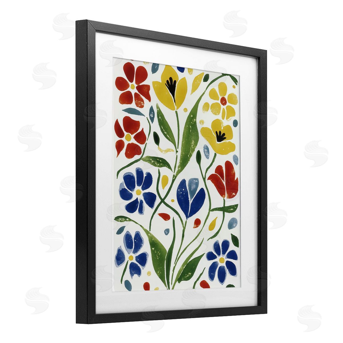 Annabelle Hall Scandinavian Garden Flowers Canvas Wall Art Print