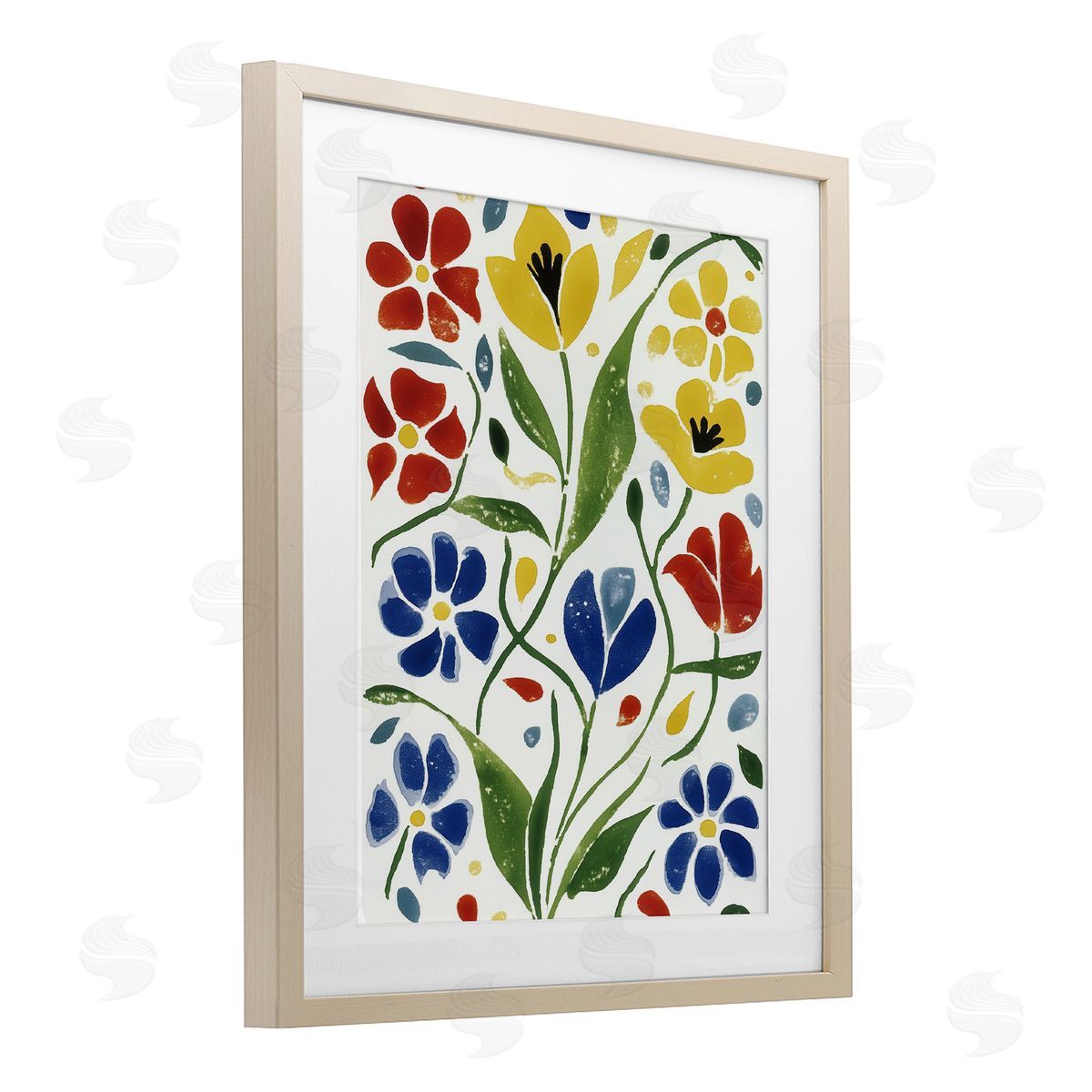 Annabelle Hall Scandinavian Garden Flowers Canvas Wall Art Print