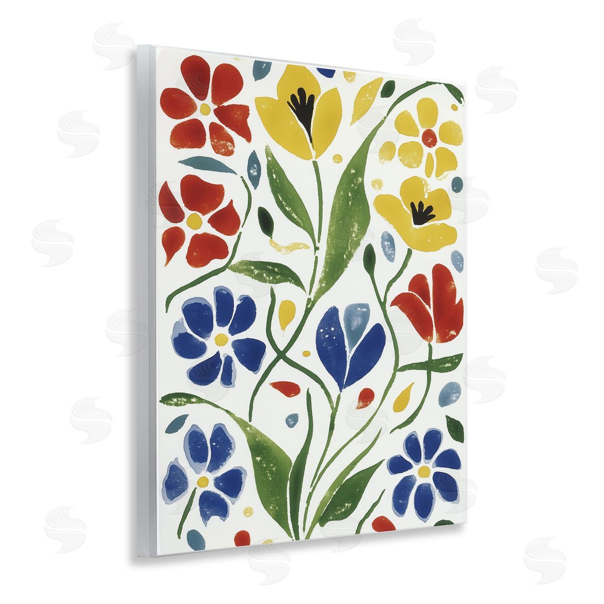 Annabelle Hall Scandinavian Garden Flowers Canvas Wall Art Print