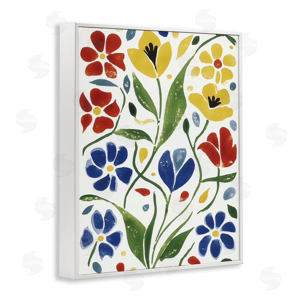 Annabelle Hall Scandinavian Garden Flowers Canvas Wall Art Print
