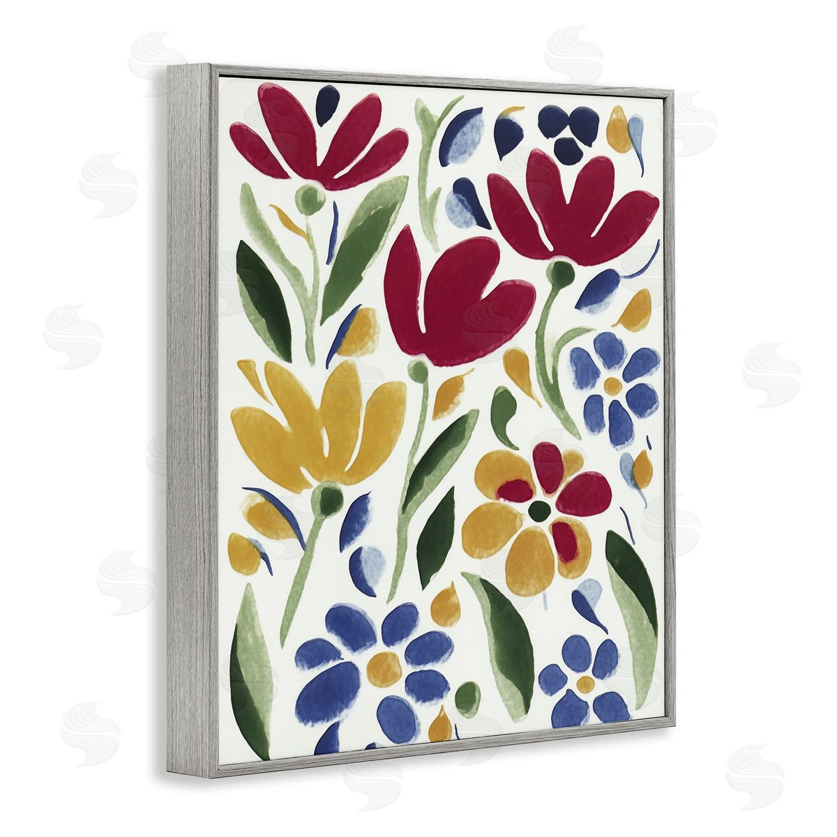 Annabelle Hall Primary Petals Flowers Canvas Wall Art Print