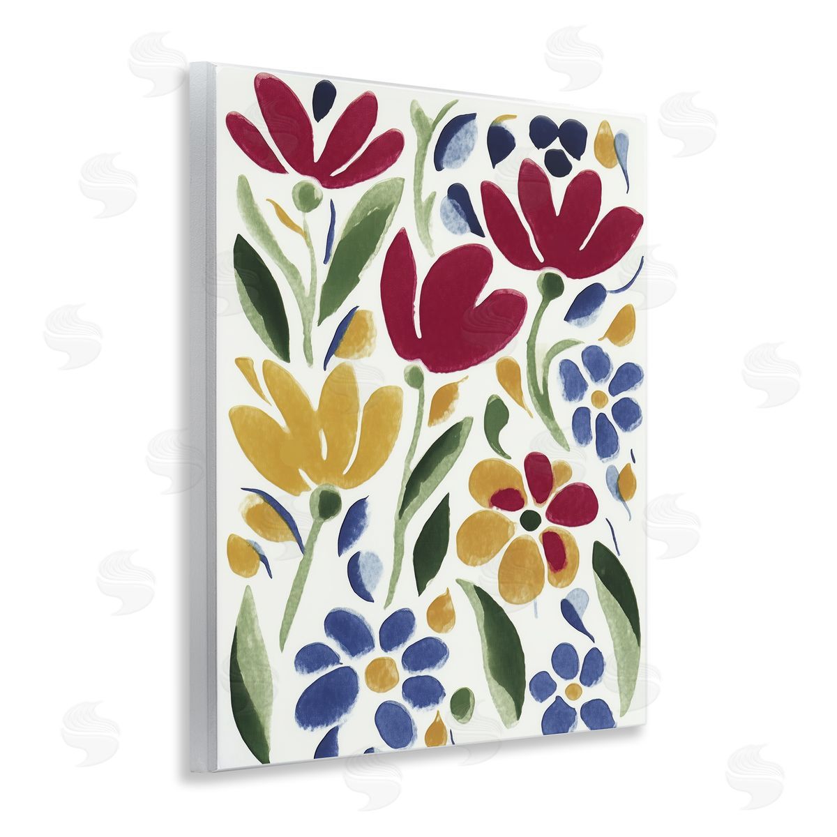 Annabelle Hall Primary Petals Flowers Canvas Wall Art Print