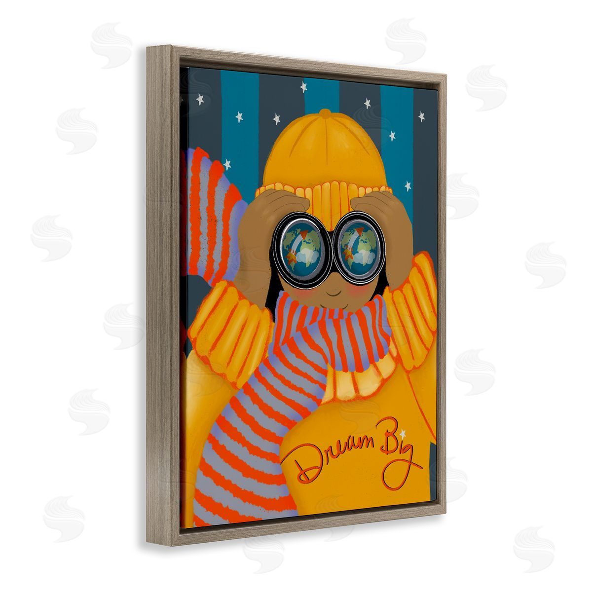 Lori Mosley Dream Big with Binoculars Canvas Wall Art Print