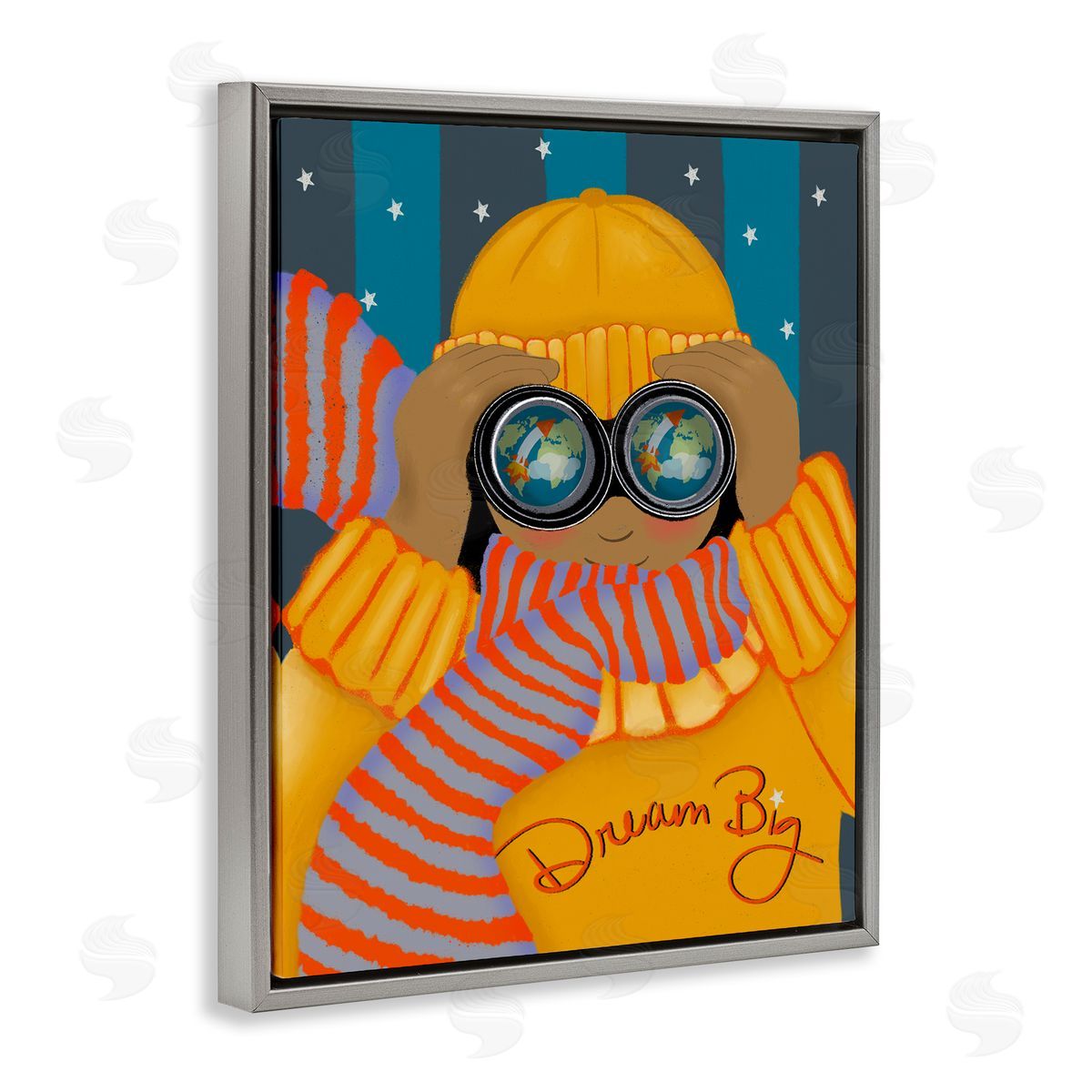 Lori Mosley Dream Big with Binoculars Canvas Wall Art Print
