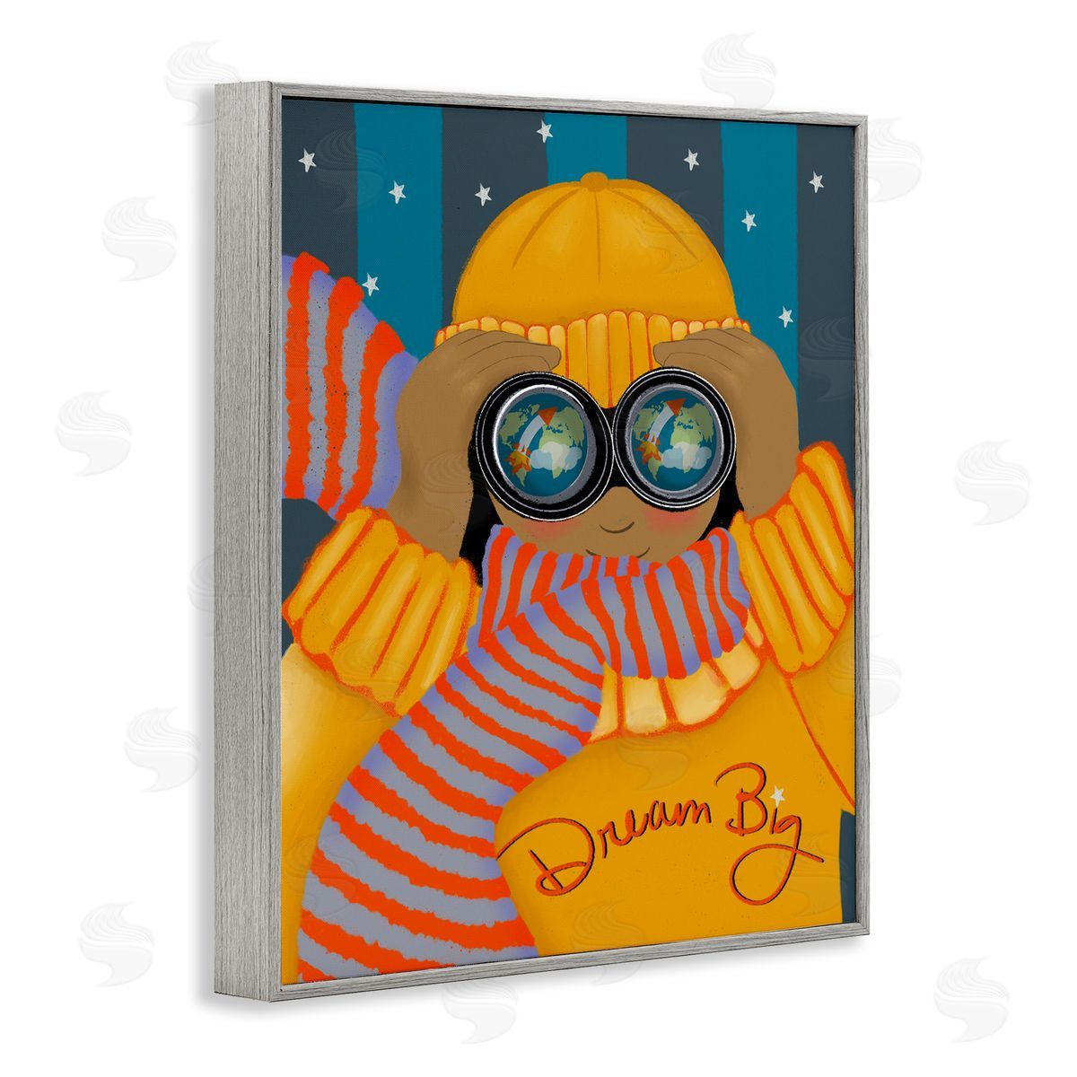 Lori Mosley Dream Big with Binoculars Canvas Wall Art Print
