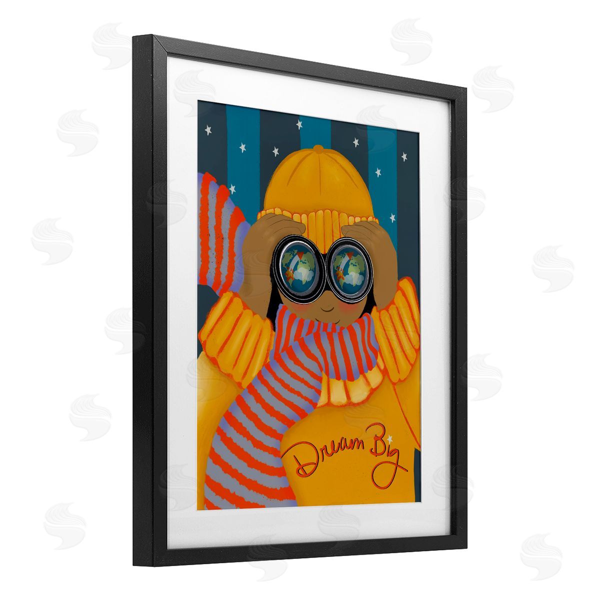 Lori Mosley Dream Big with Binoculars Canvas Wall Art Print