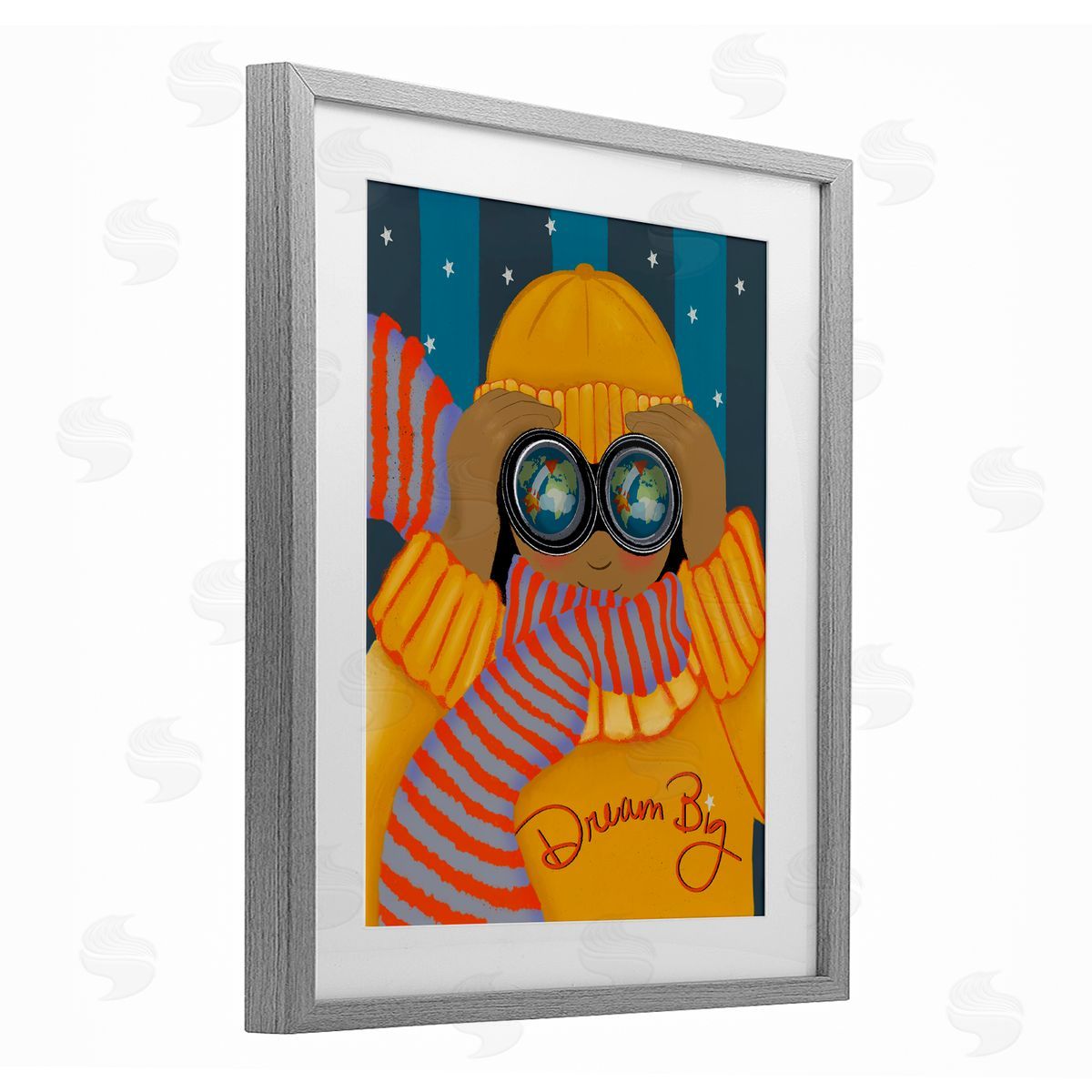 Lori Mosley Dream Big with Binoculars Canvas Wall Art Print