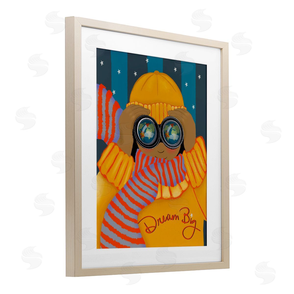Lori Mosley Dream Big with Binoculars Canvas Wall Art Print