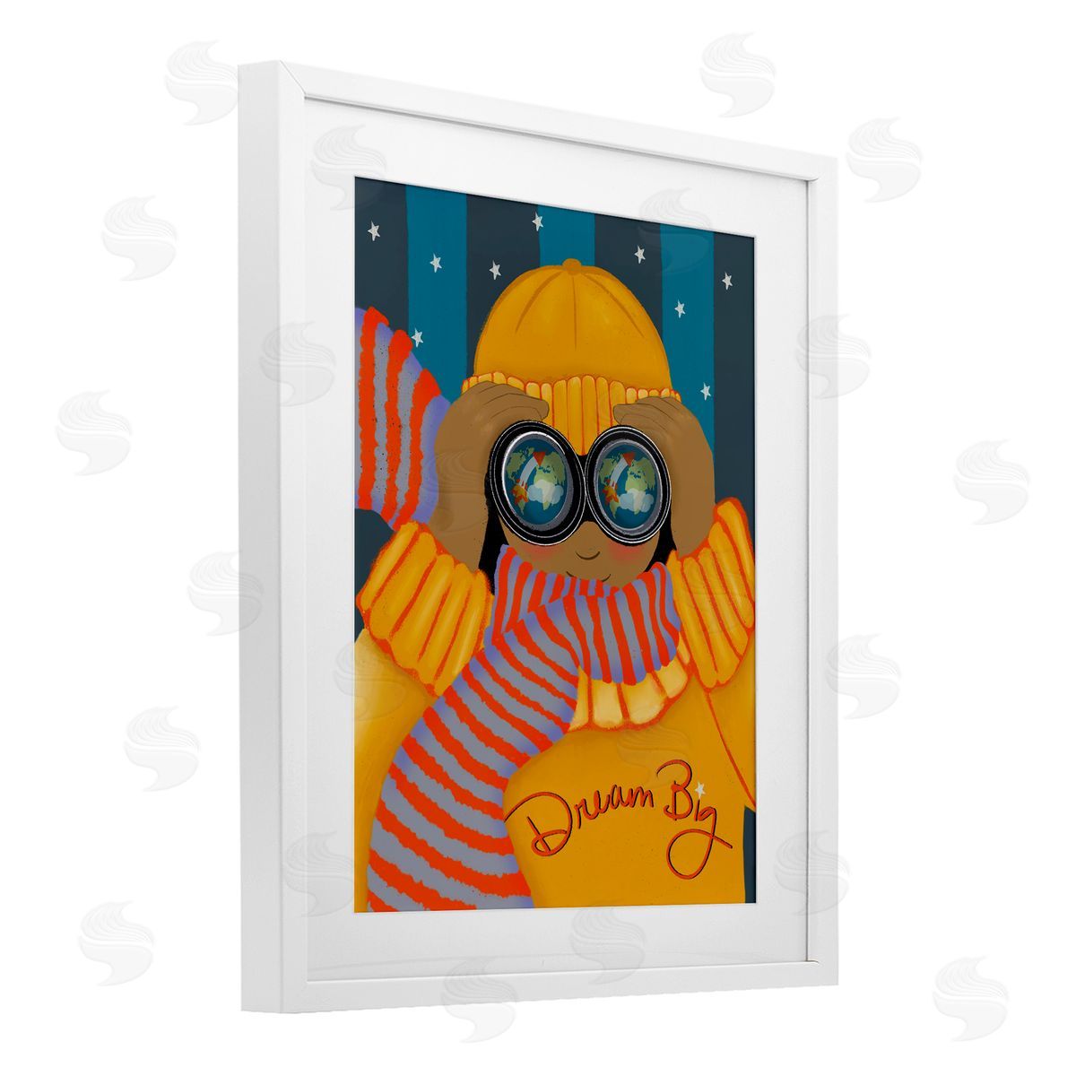 Lori Mosley Dream Big with Binoculars Canvas Wall Art Print