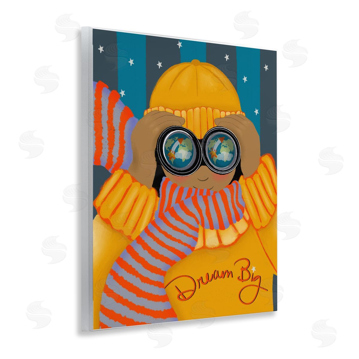 Lori Mosley Dream Big with Binoculars Canvas Wall Art Print
