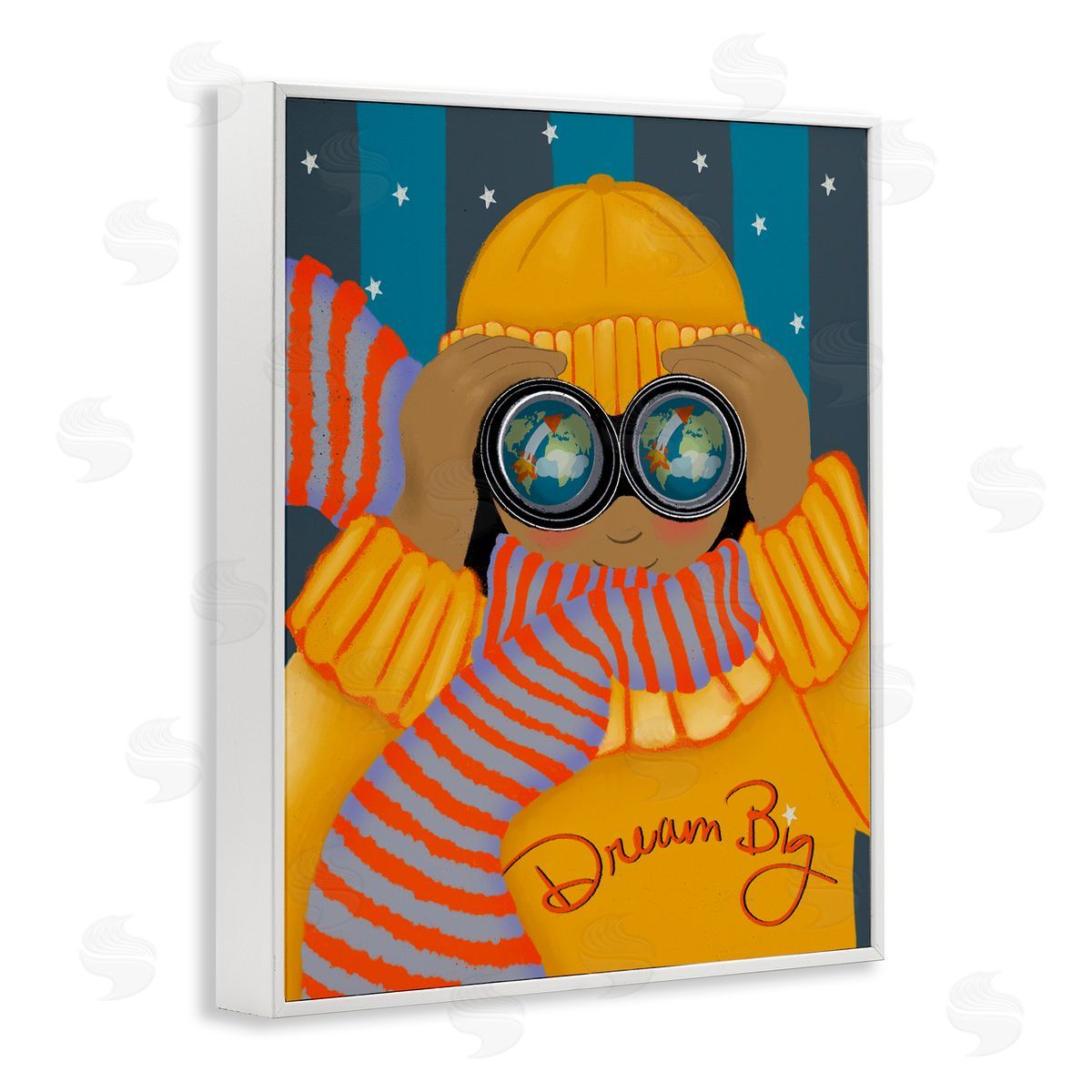 Lori Mosley Dream Big with Binoculars Canvas Wall Art Print