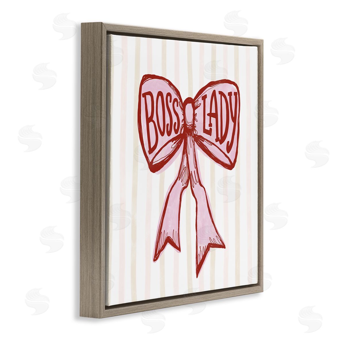 Connie Summers Boss Lady Pink Bow Canvas Wall Art Print