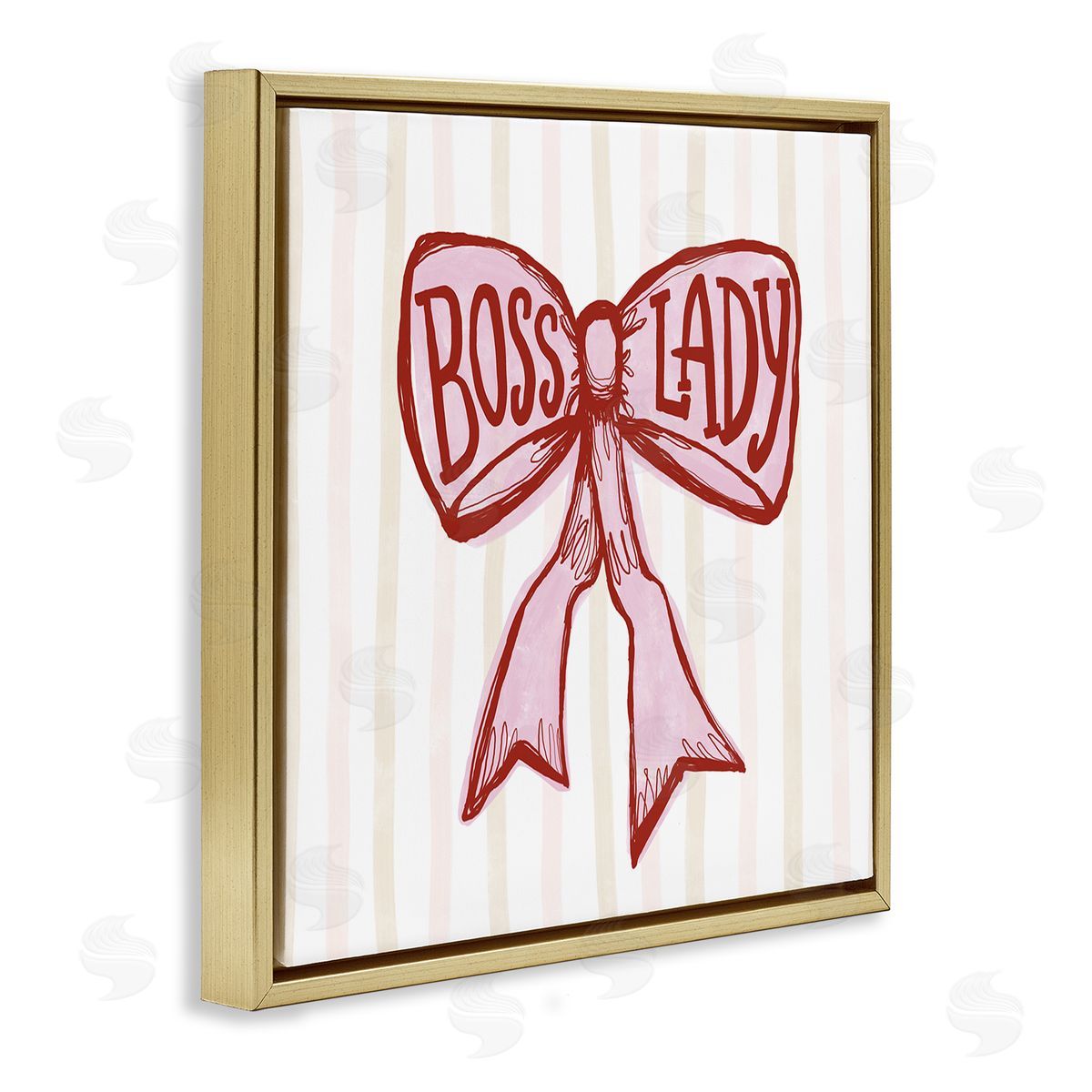 Connie Summers Boss Lady Pink Bow Canvas Wall Art Print