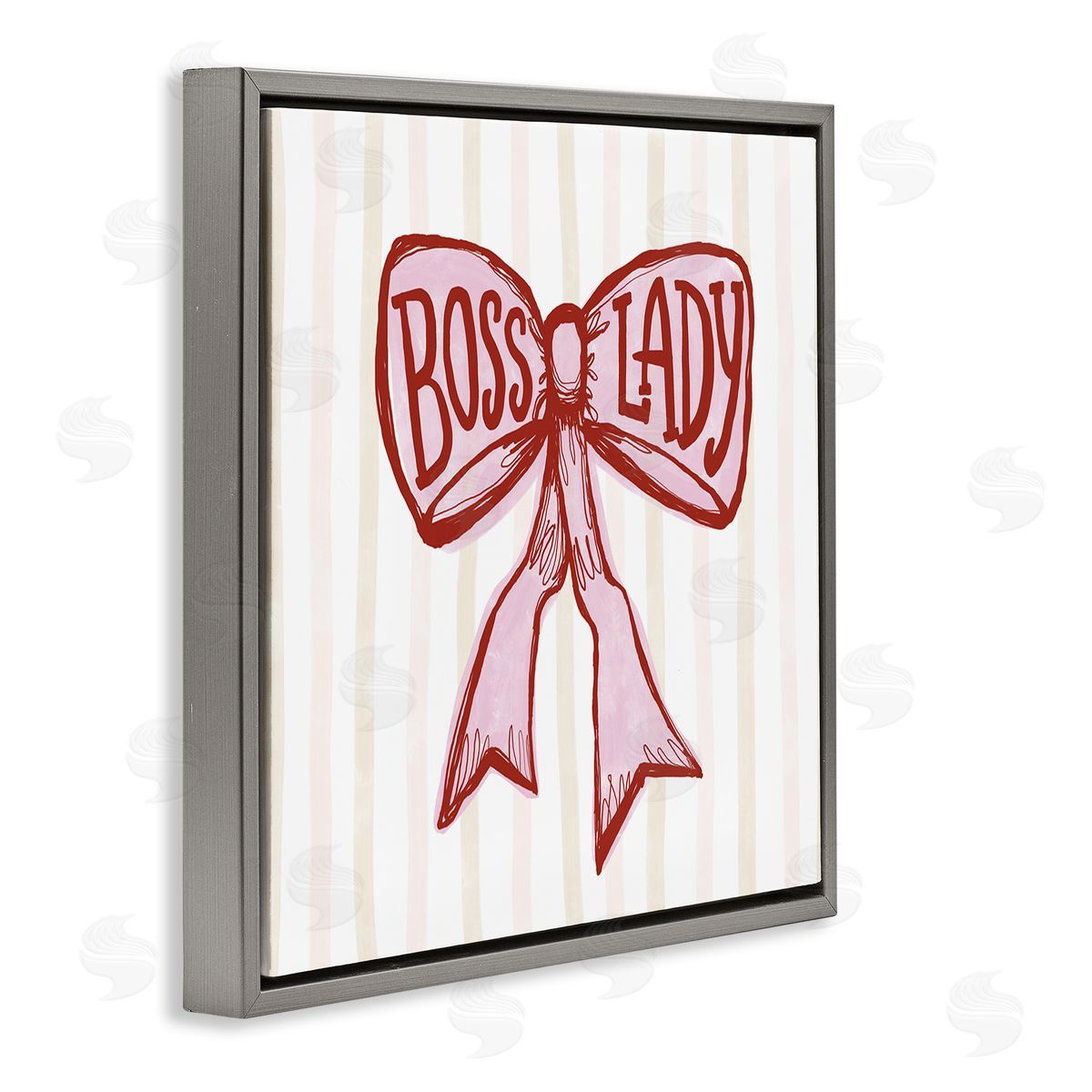 Connie Summers Boss Lady Pink Bow Canvas Wall Art Print