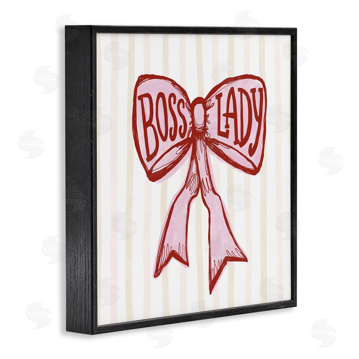 Connie Summers Boss Lady Pink Bow Canvas Wall Art Print