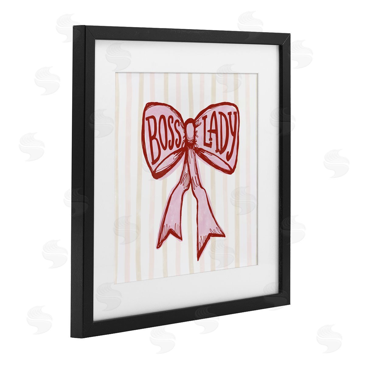 Connie Summers Boss Lady Pink Bow Canvas Wall Art Print