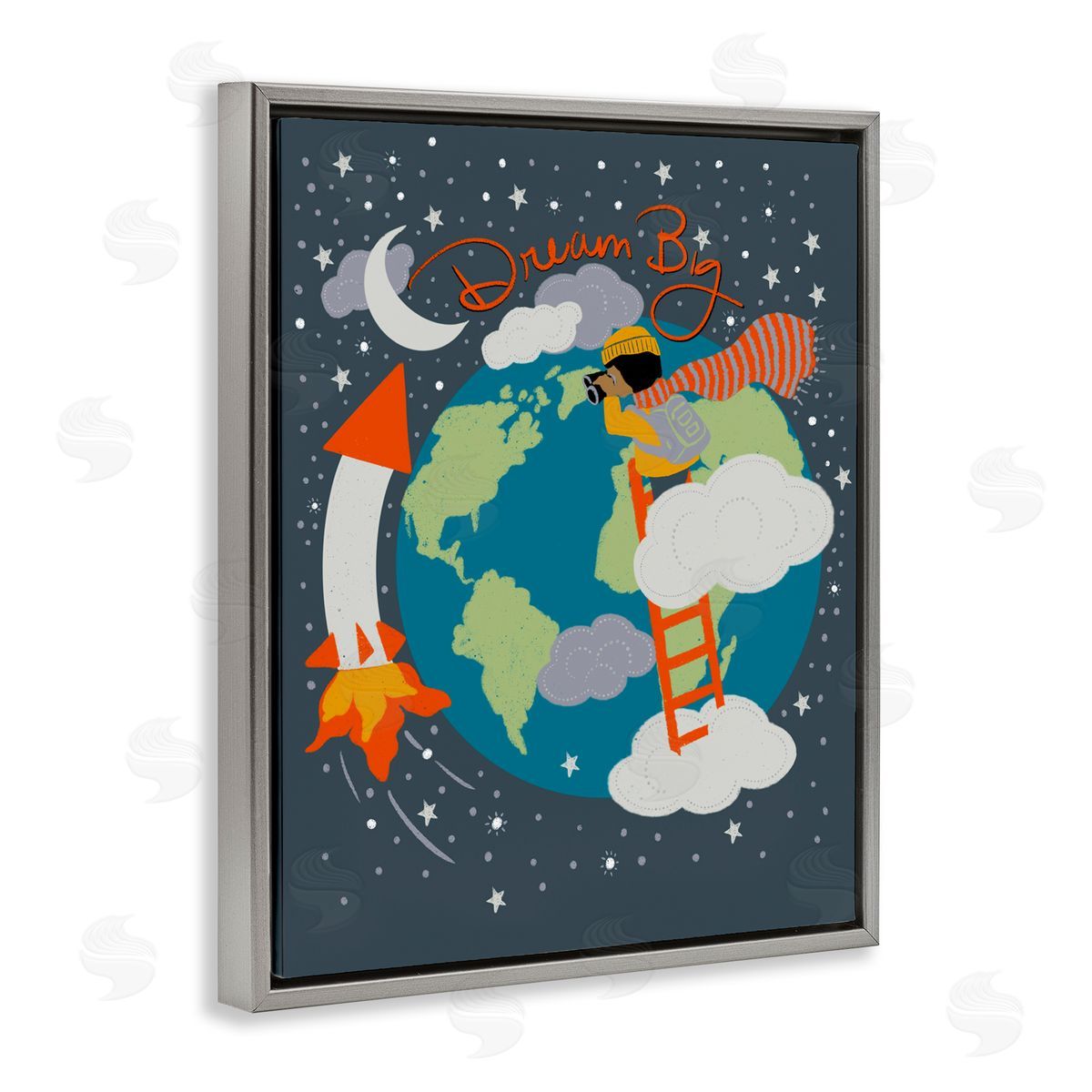Lori Mosley Dream Big Space Adventure Canvas Wall Art Print