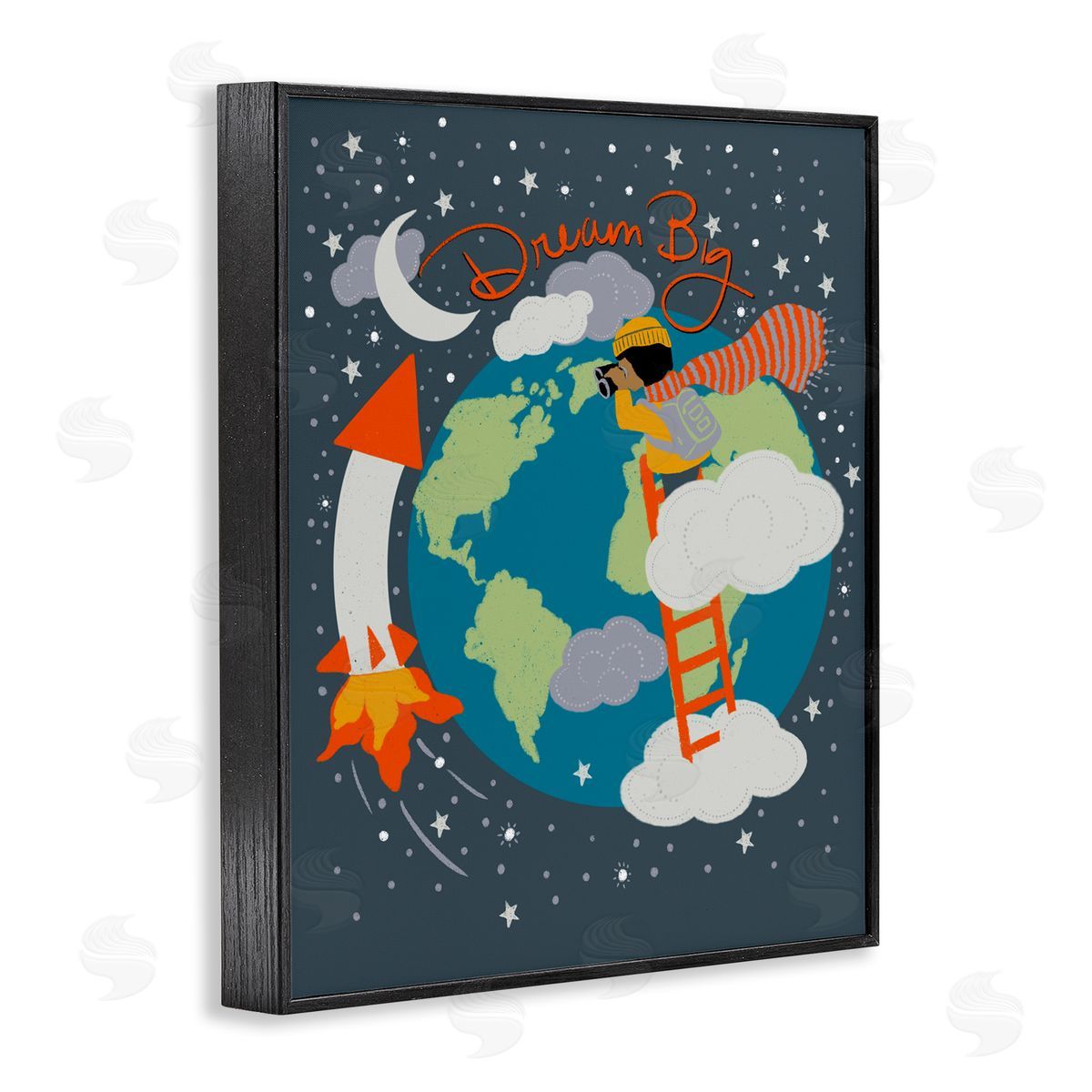 Lori Mosley Dream Big Space Adventure Canvas Wall Art Print
