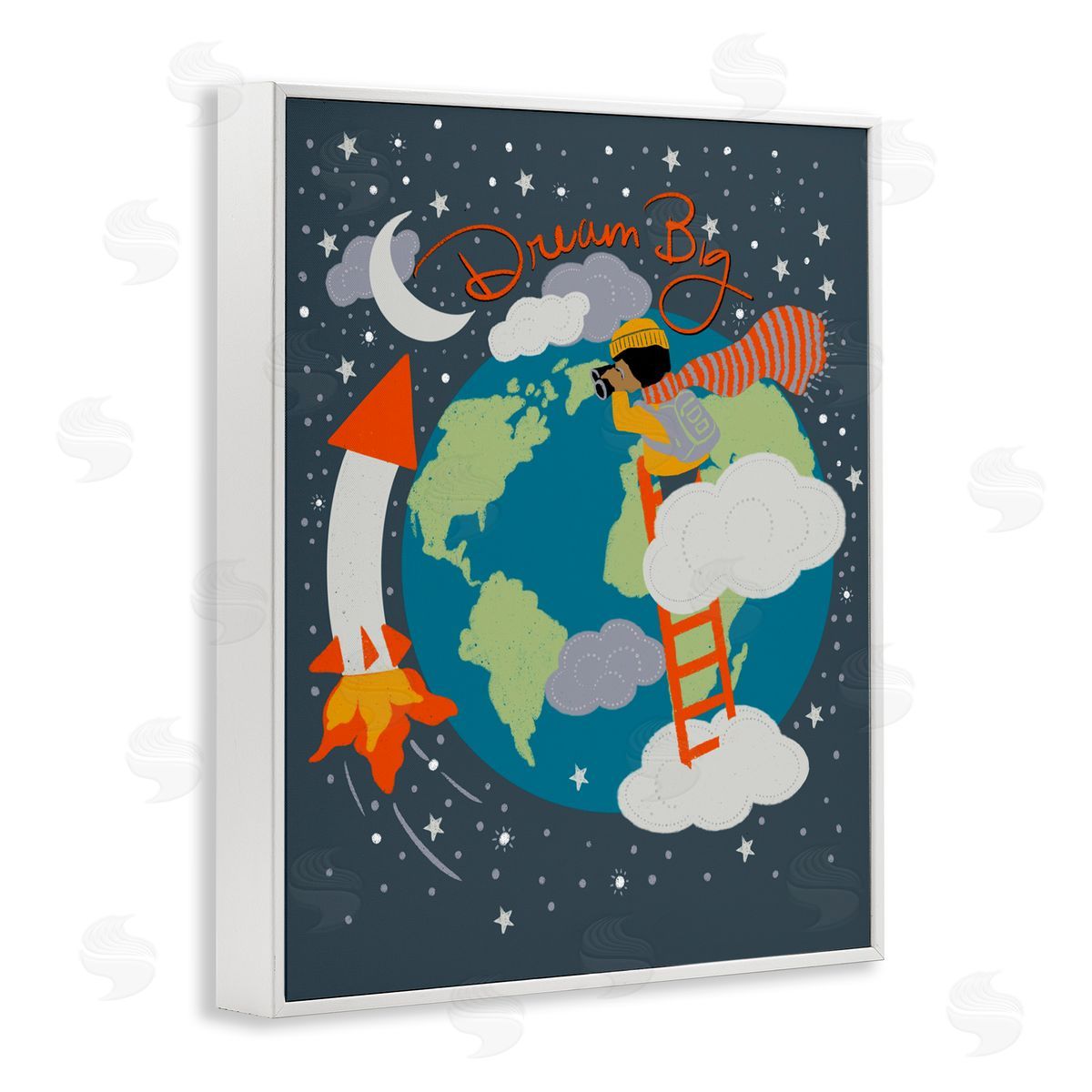 Lori Mosley Dream Big Space Adventure Canvas Wall Art Print