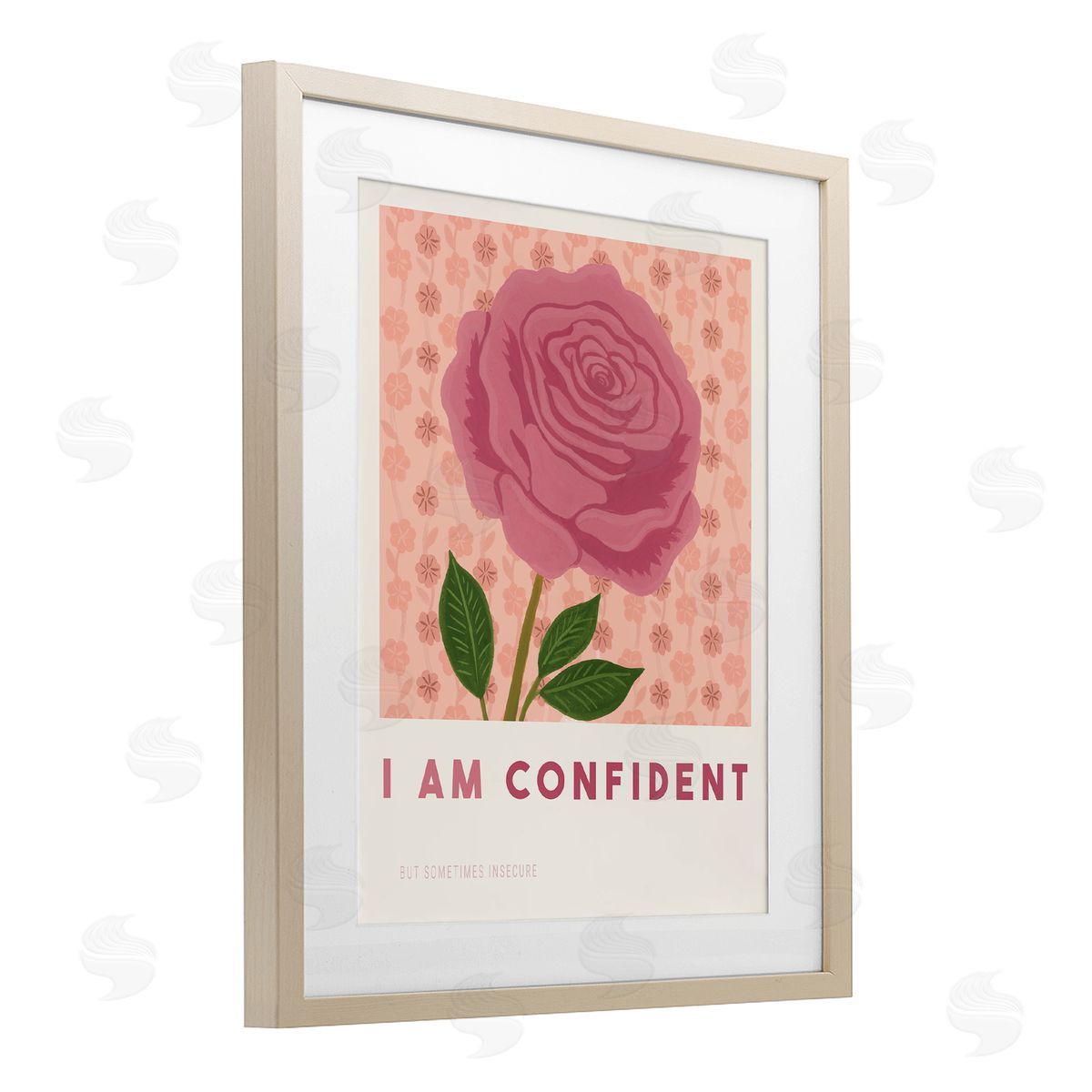 Courtney Haley Rose I Am Confident Affirmation Canvas Wall Art Print