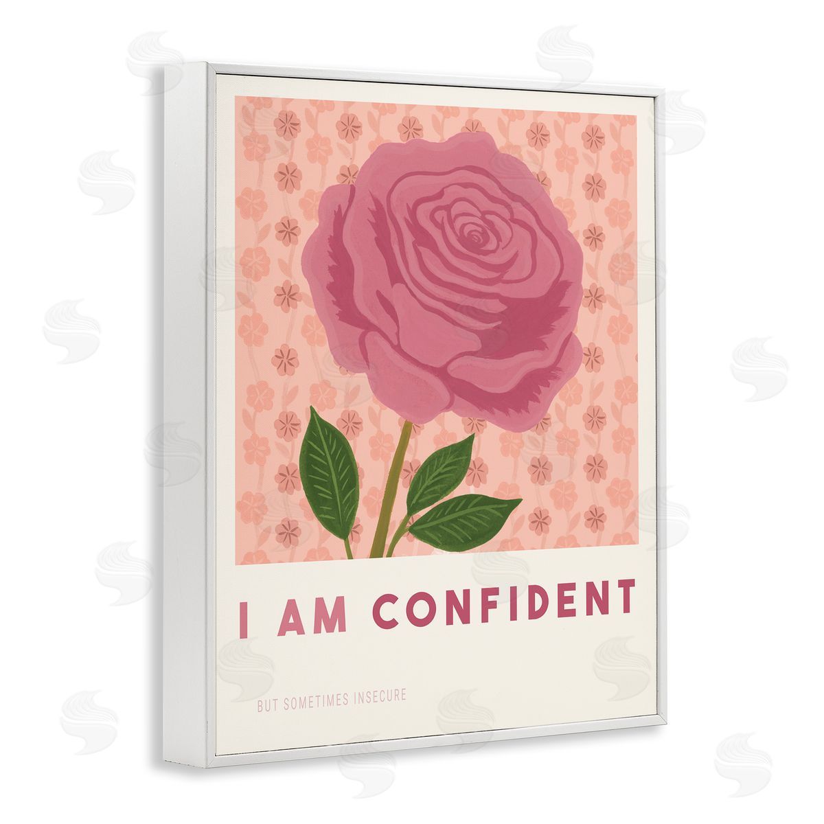 Courtney Haley Rose I Am Confident Affirmation Canvas Wall Art Print