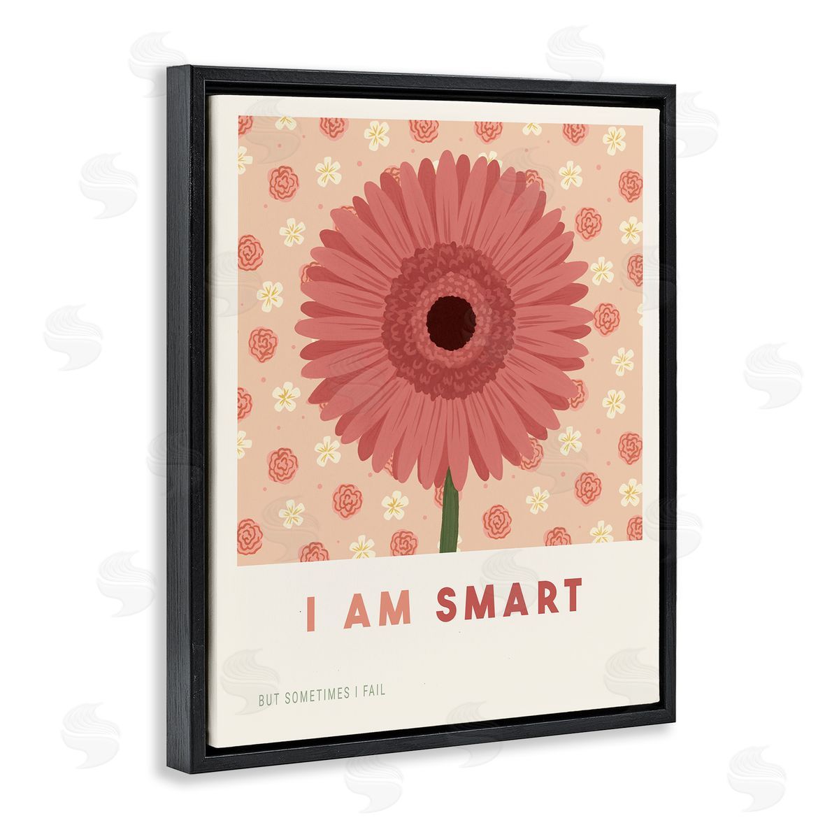 Courtney Haley Gerber Daisy I Am Smart Canvas Wall Art Print
