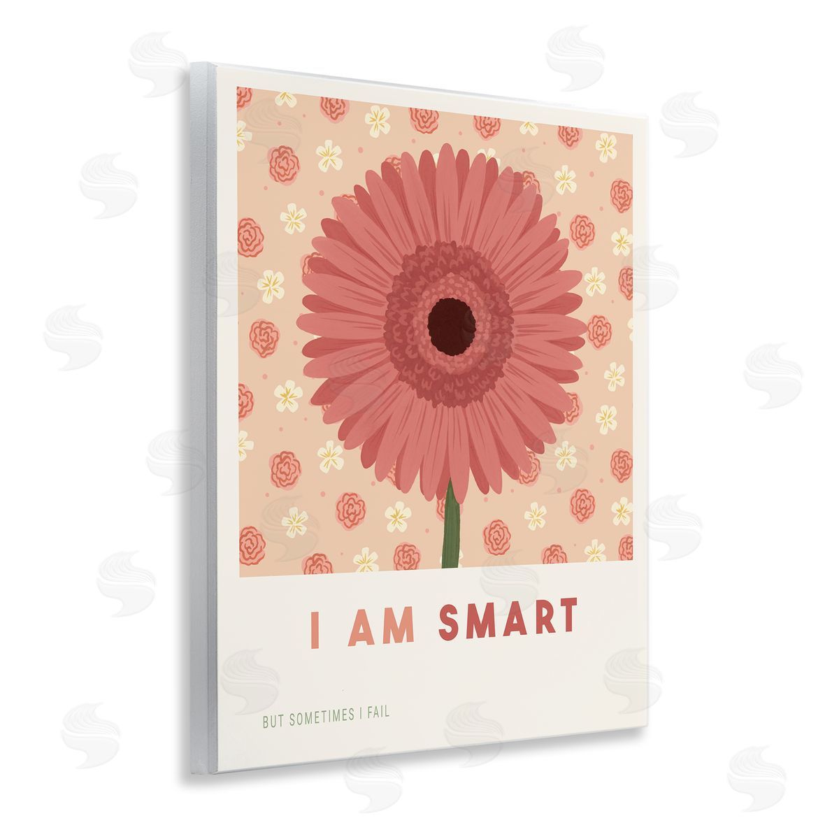 Courtney Haley Gerber Daisy I Am Smart Canvas Wall Art Print